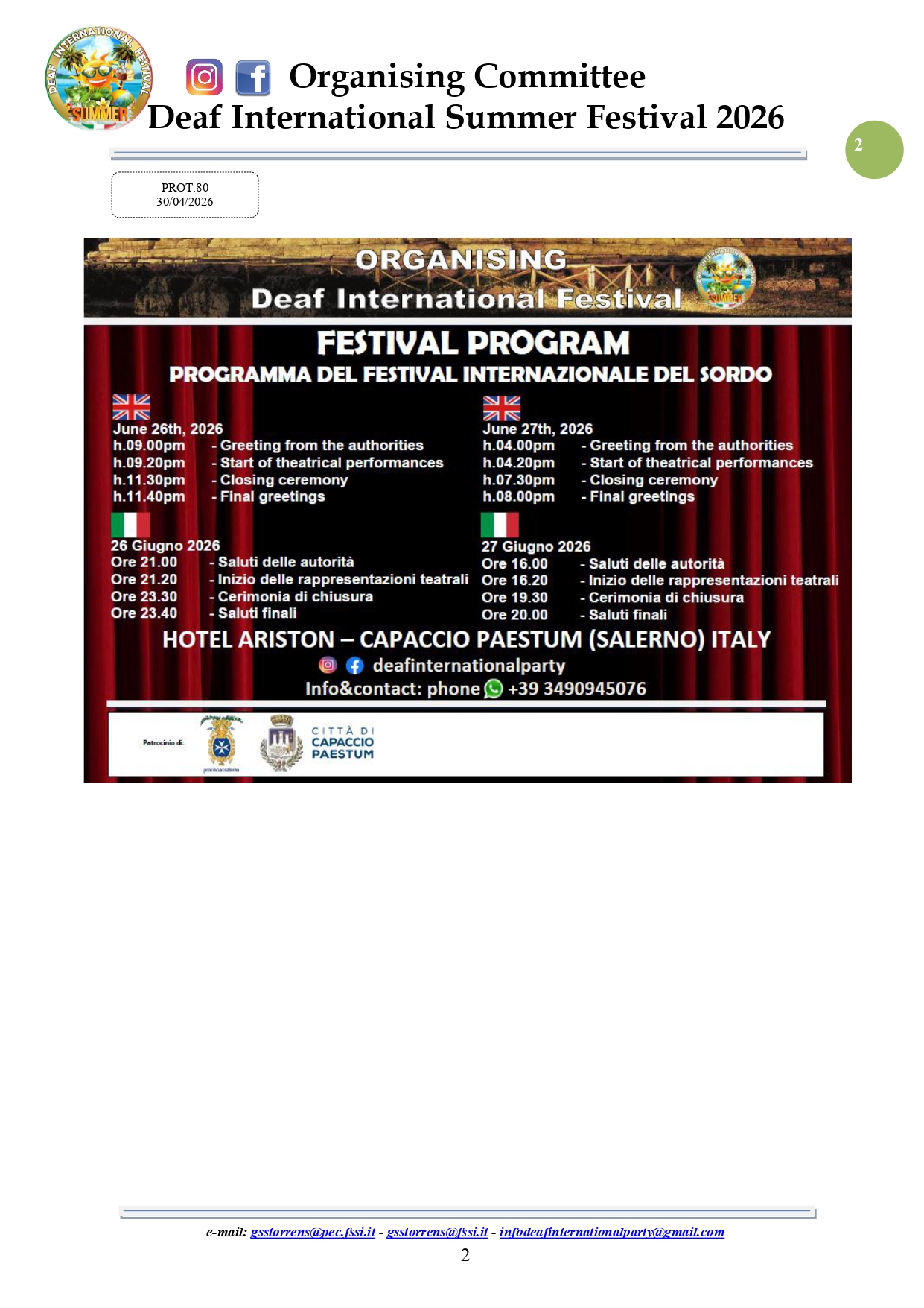 INVITO PER FESTIVAL INTERNAZIONALE DEL SORDO DAL 26 AL 27 GIUGNO 2026 1 removed page 0001